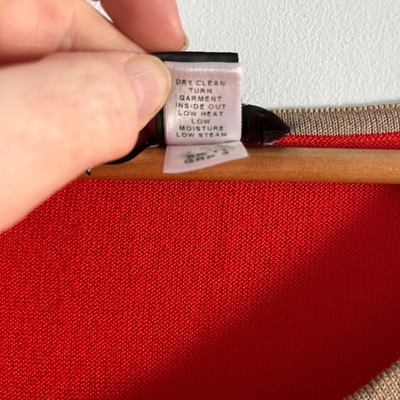 St John Wool Blend Sweater, Deep Coral, XL - Picture 7 of 8